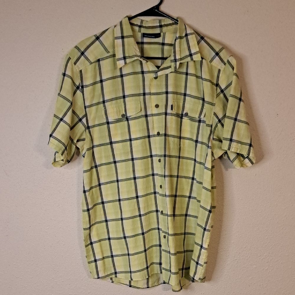 Kavu Men's Green Plaid Shirt size XL